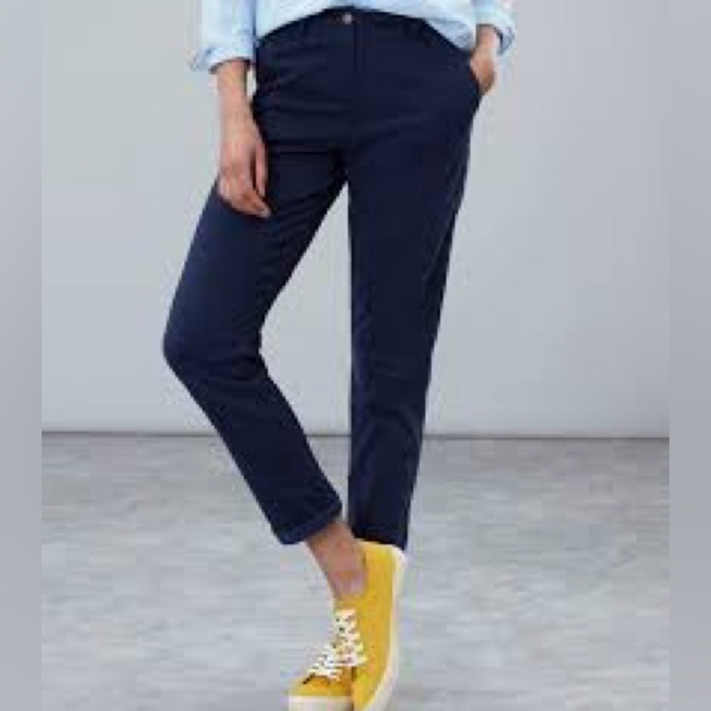 Joules Womens Hesford Cropped Chino - Womens, Mid-Rise, So Soft, Stretch,Size 8